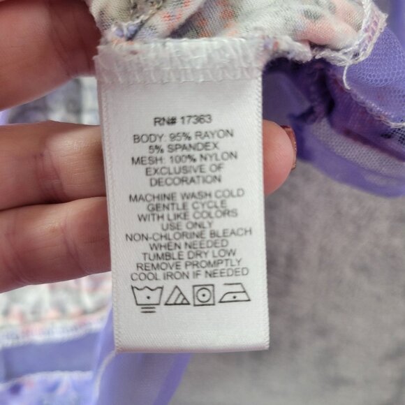 Ellen Tracy Womens Sleepwear Tank Top L Multicolor Geometric‎ Lounge Pajama - Picture 7 of 9